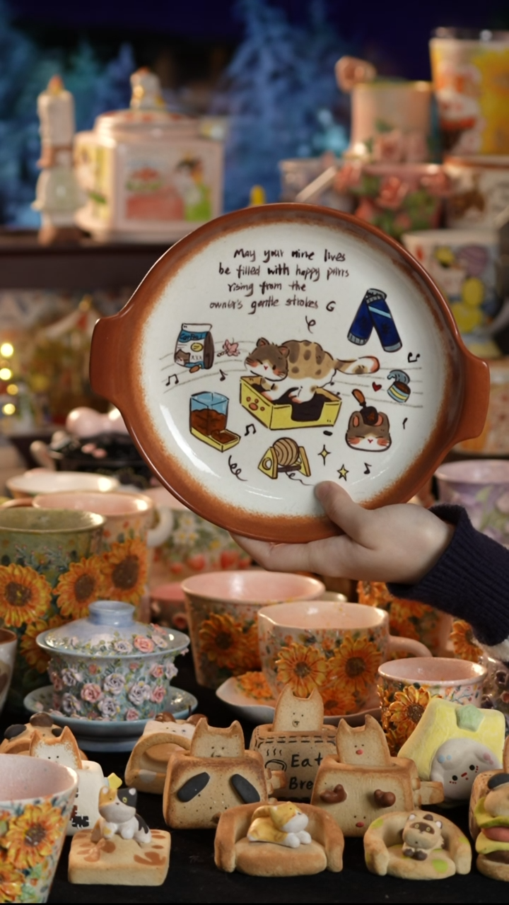 其他陶景德镇釉下彩手绘设计师款陶瓷