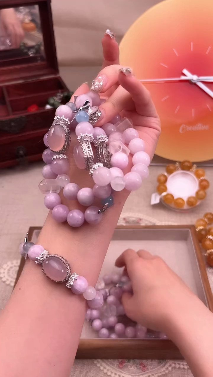 【闪购商品】萤石手链未镶嵌多样性发货发其一颜色微差