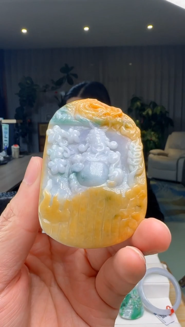 【闪购商品】翡翠吊坠(不含链)未镶嵌DY@@960Q1J09764