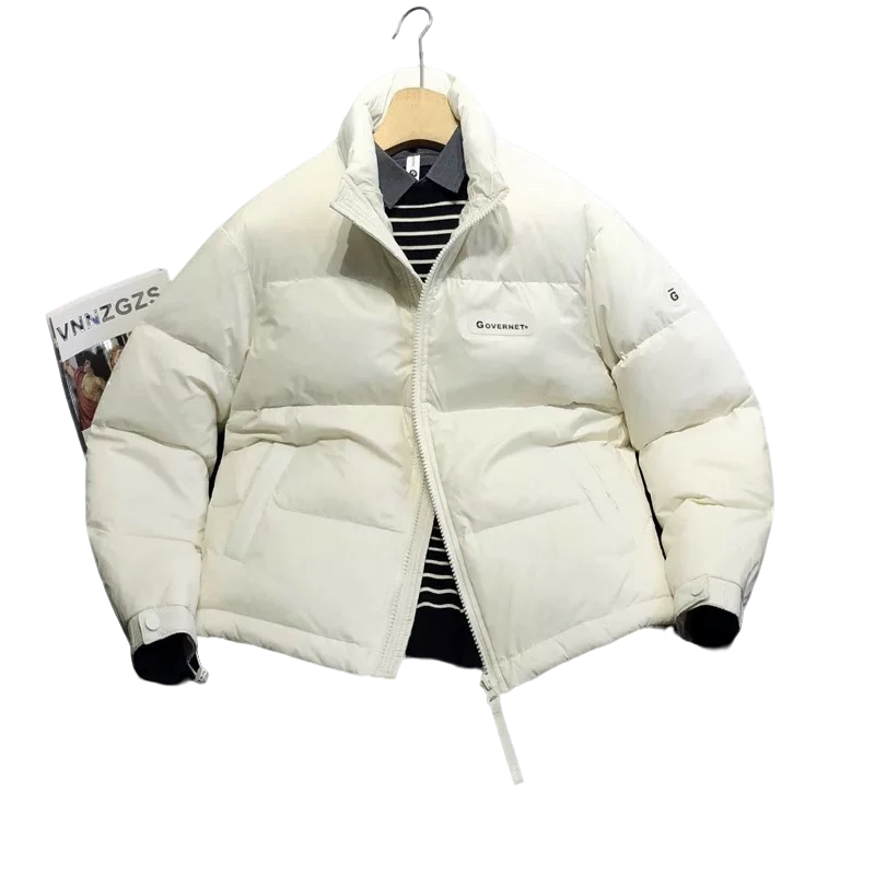 LM潮衣舍【秋冬男款立领羽绒服加厚保暖外套简约百搭男士衣服】