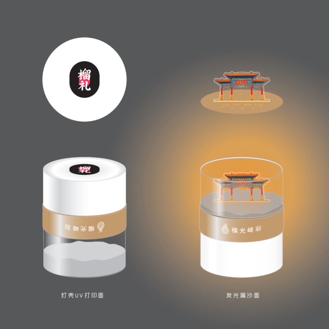 榴礼沙漏灯  创意文创  枣庄冠世榴园