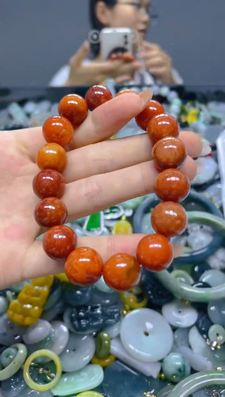 翡翠未镶嵌颈饰12MM/C/翡翠A货,1件也是批发价