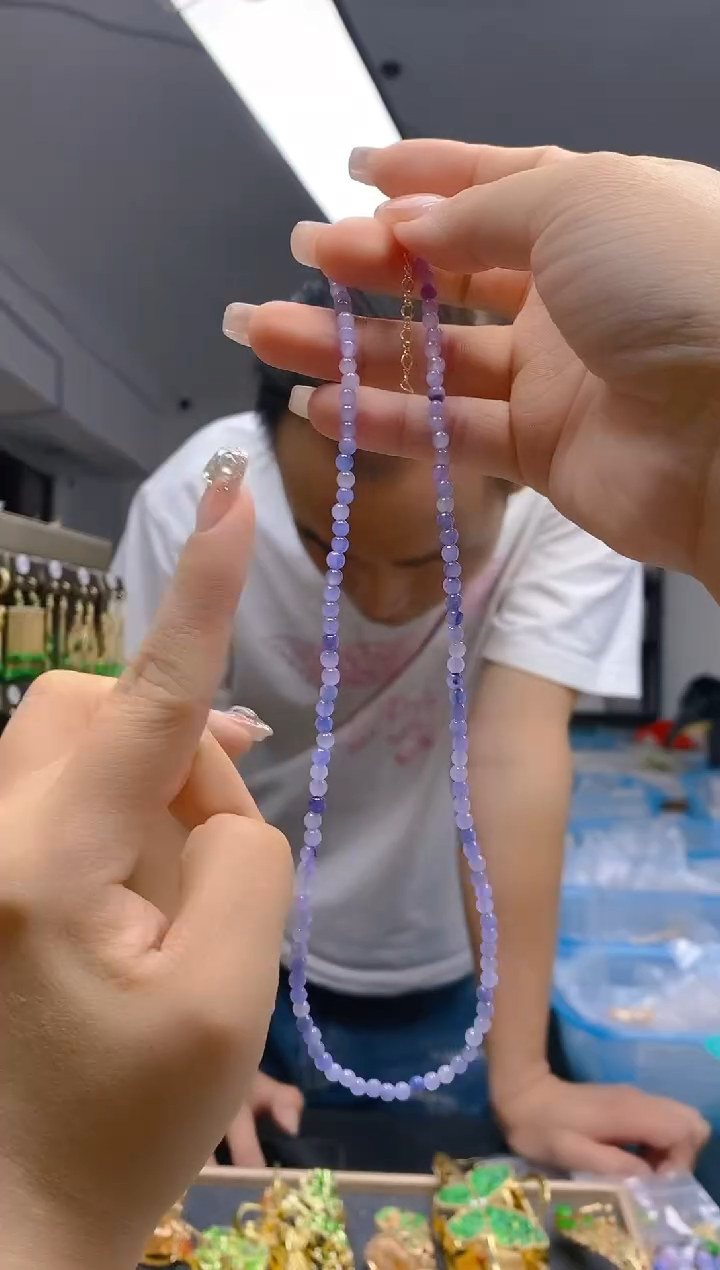 【闪购商品】翡翠耳饰合金396翡翠锁骨链