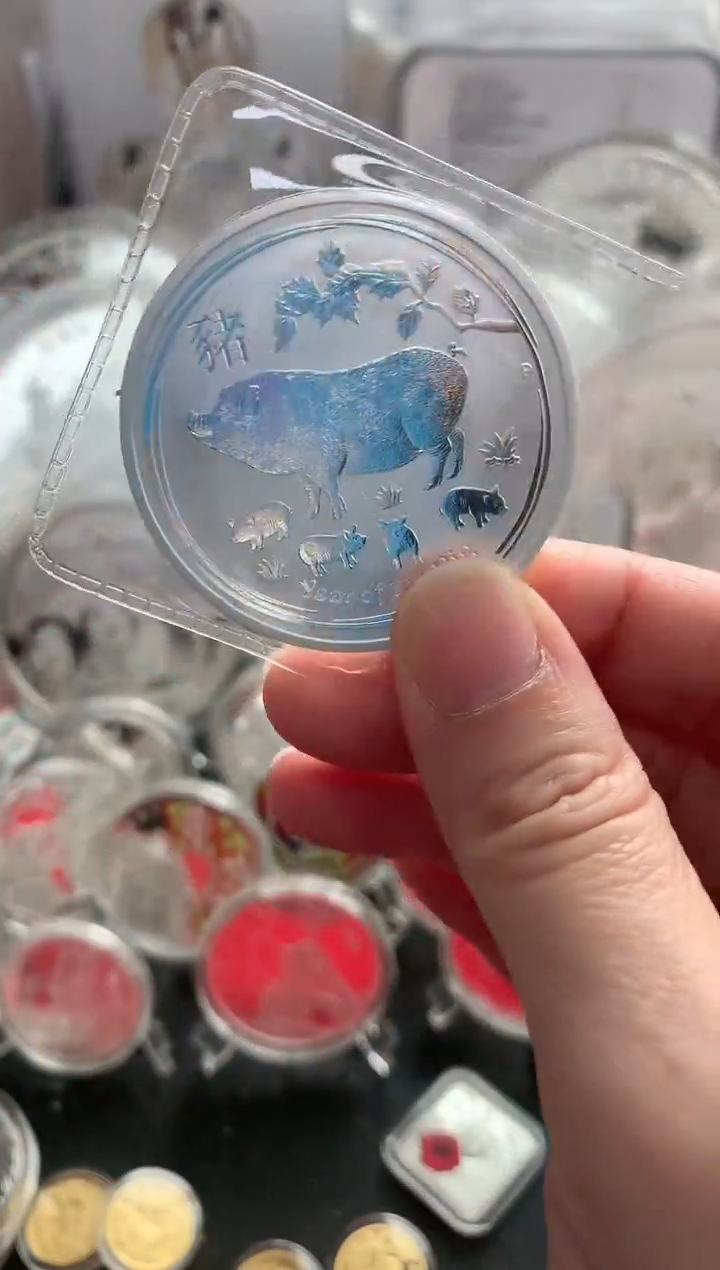 纯银世泉澳洲祝猪年1盎司银币
