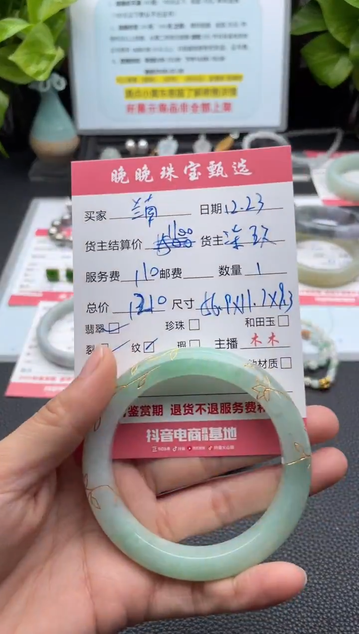 未镶嵌手镯翡翠兰*手镯