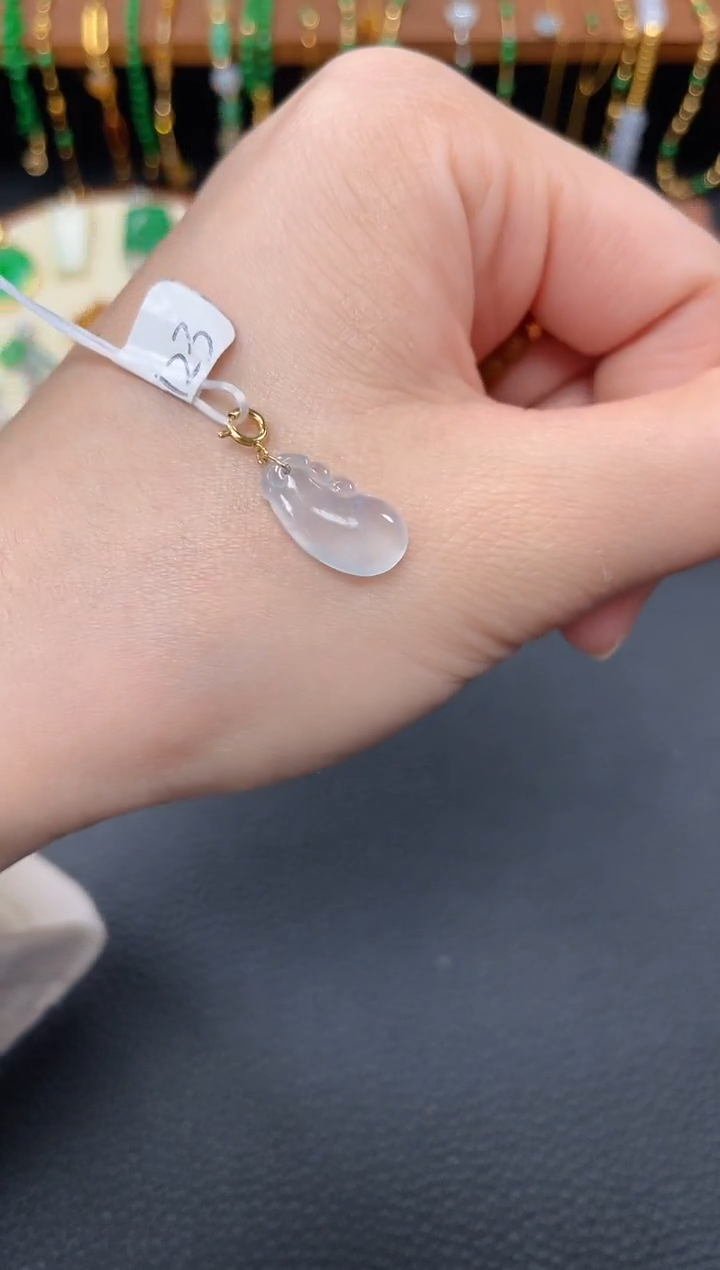 【闪购商品】翡翠吊坠(不含链)18K金镶嵌一个  JK410