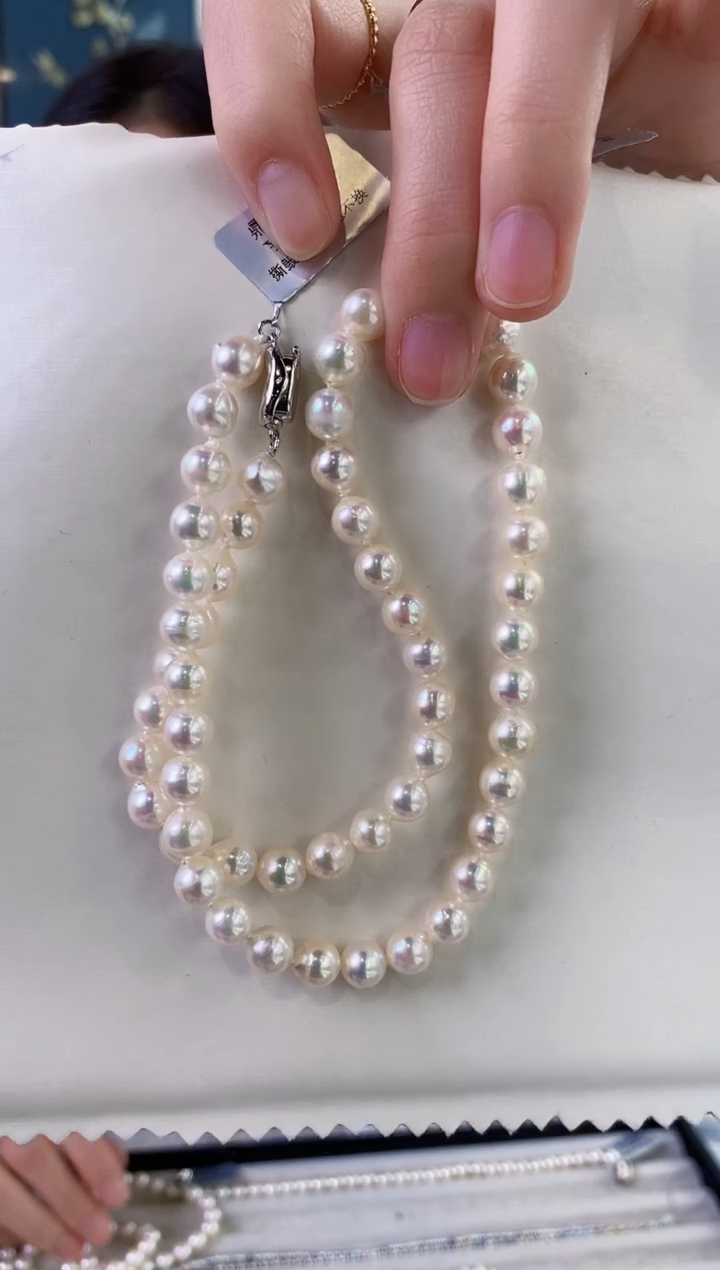 【闪购商品】海水珍珠项链未镶嵌7-7.5海水珍珠项链