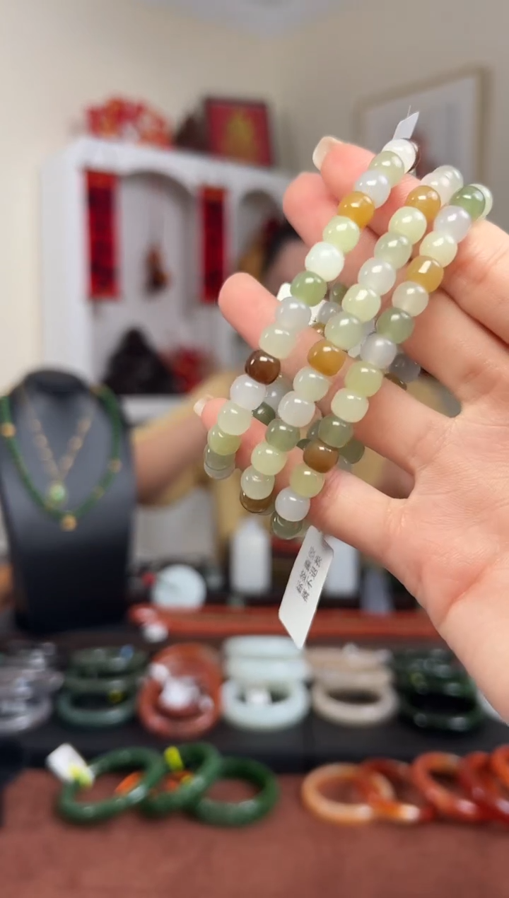 【闪购商品】和田玉手链未镶嵌D5- 多样性发其一