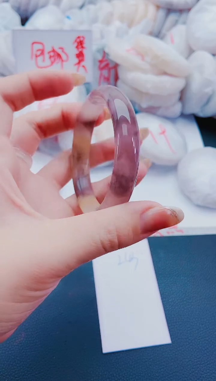 未镶嵌手镯石英质玉L43-56-57