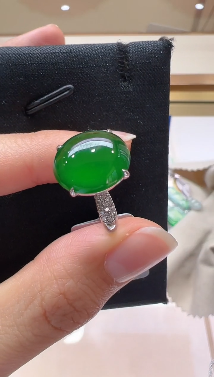 【闪购商品】翡翠戒指18K金镶嵌多样性团购发一件