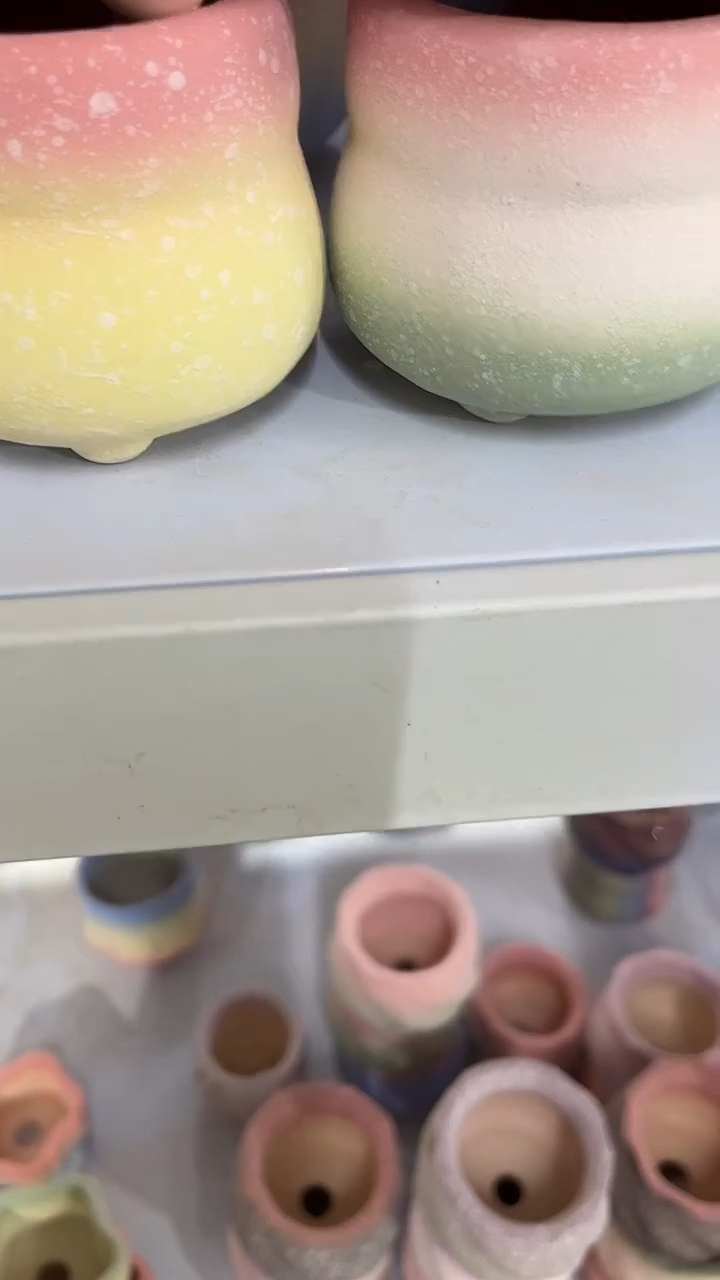 麦饭石粗陶多肉花盆两个