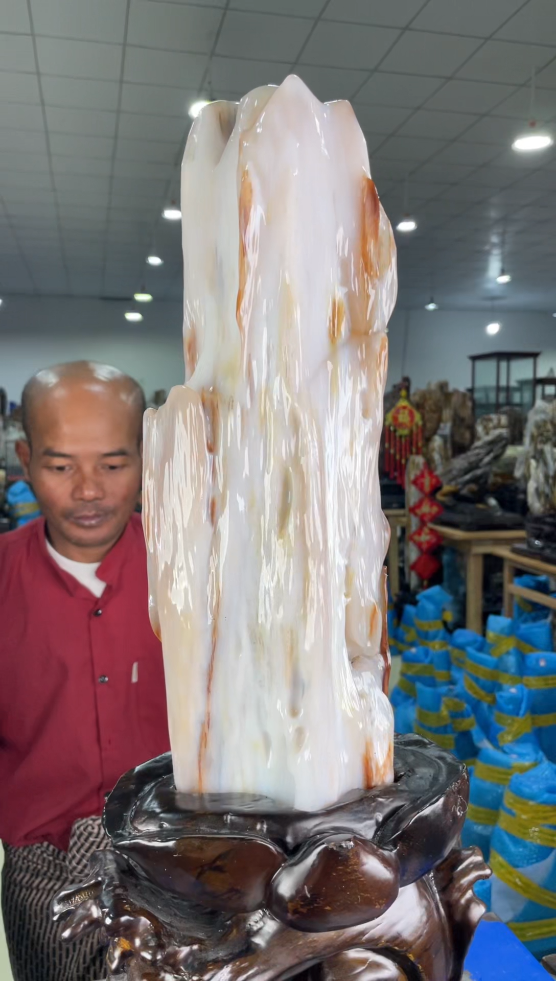 【闪购商品】硅化玉摆件未镶嵌49