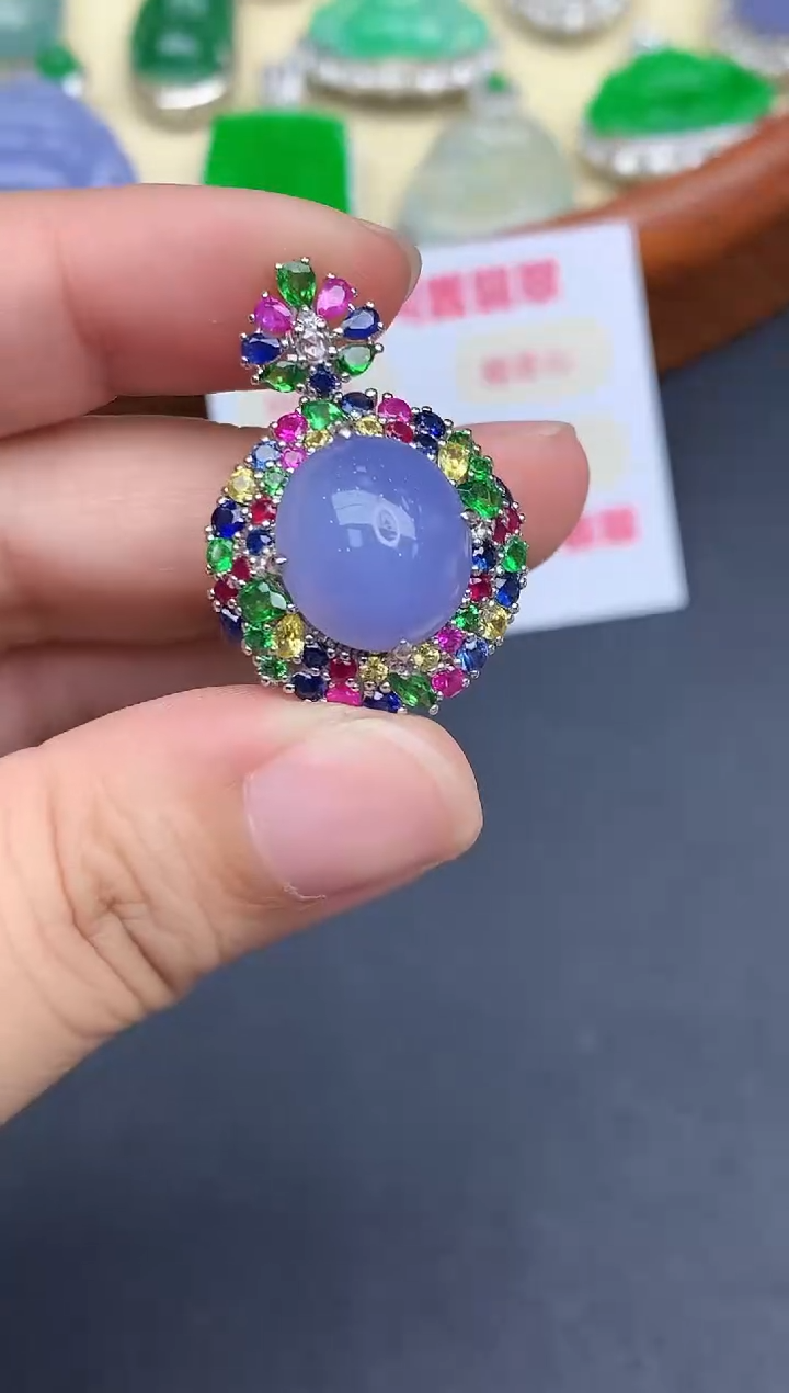 18K金镶嵌戒指翡翠570-中国好珍宝