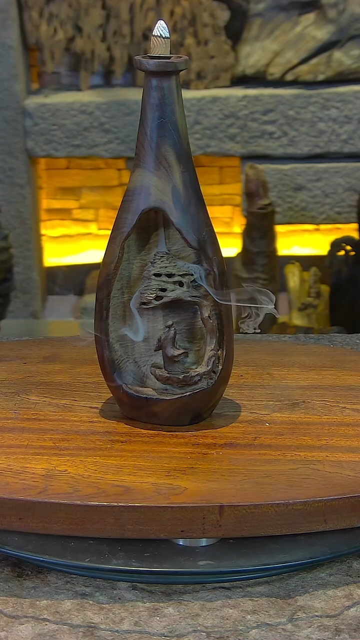 木金丝楠阴沉木禅意山水摆件