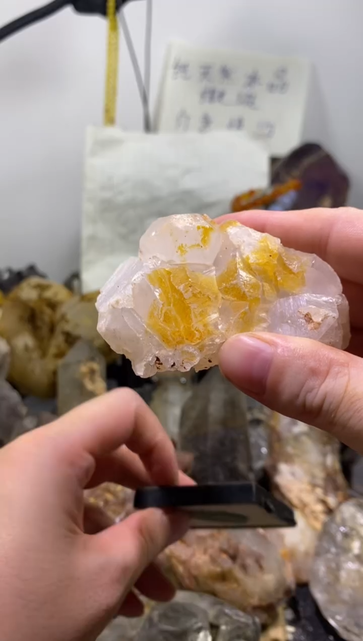 未镶嵌珠宝半成品水晶18号马岛白水晶花
