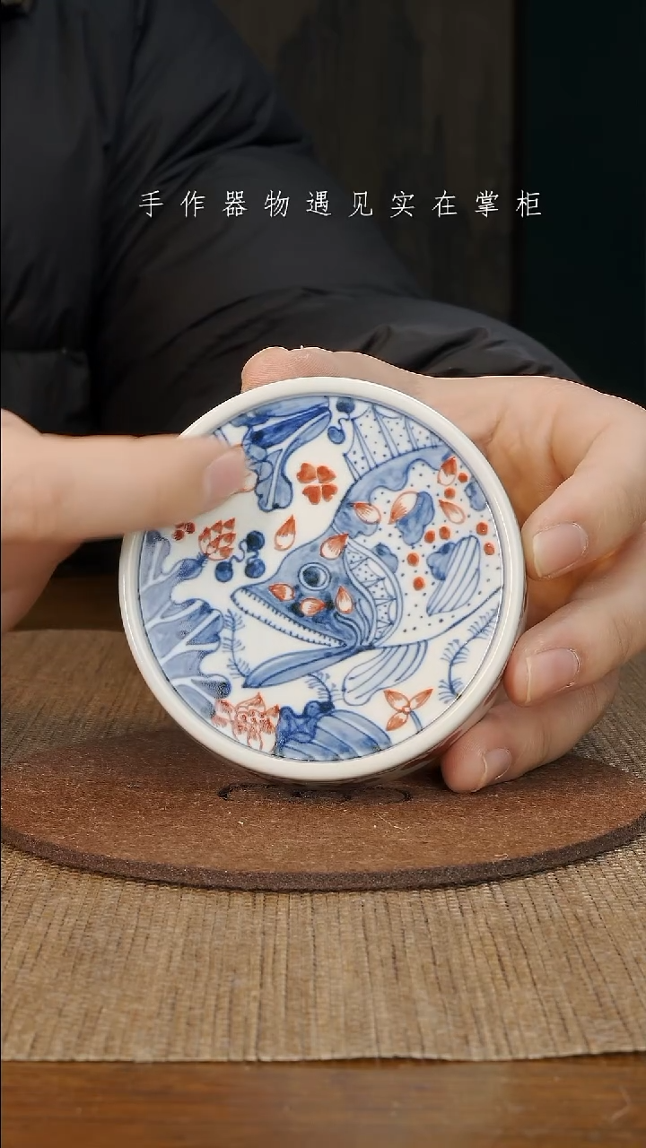 【闪购商品】摆件景德镇手工手绘茶具大器宛成