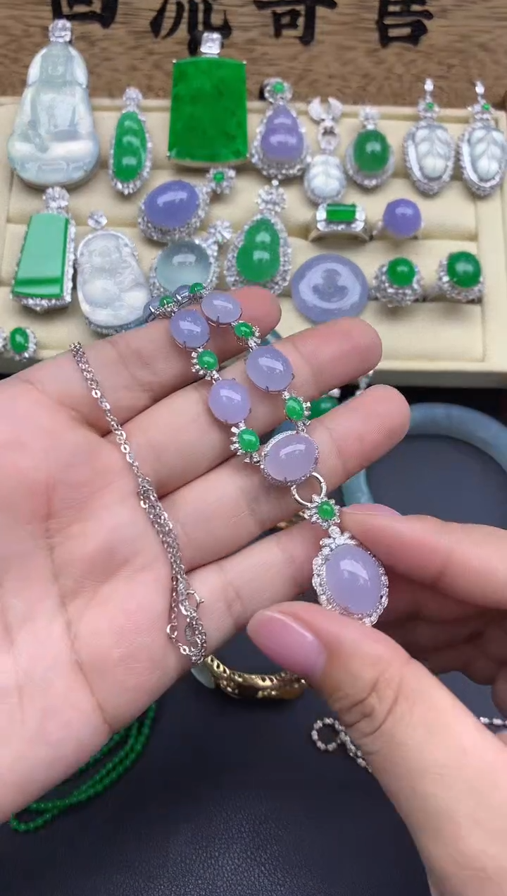 【闪购商品】翡翠颈饰18K金镶嵌464-中国好珍宝