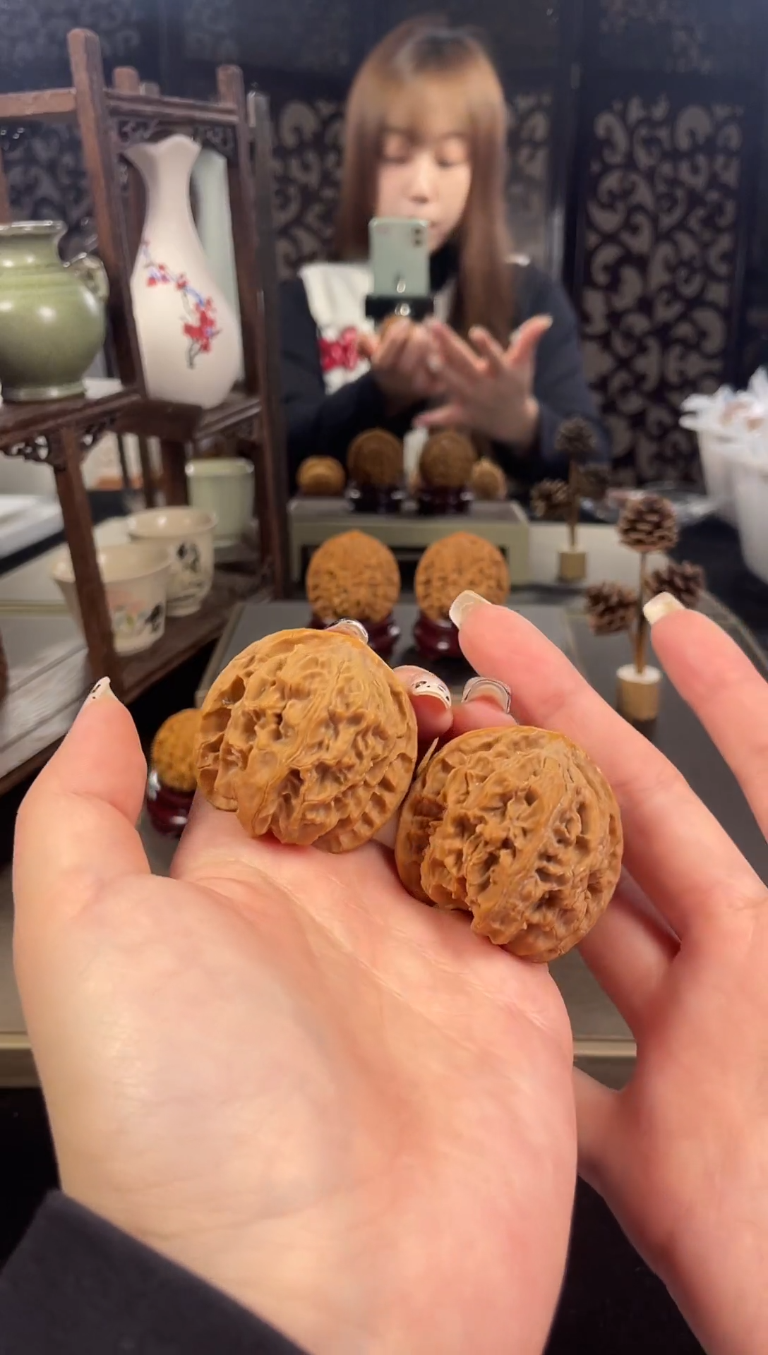 【闪购商品】文玩核桃把件苹果园42尺-6