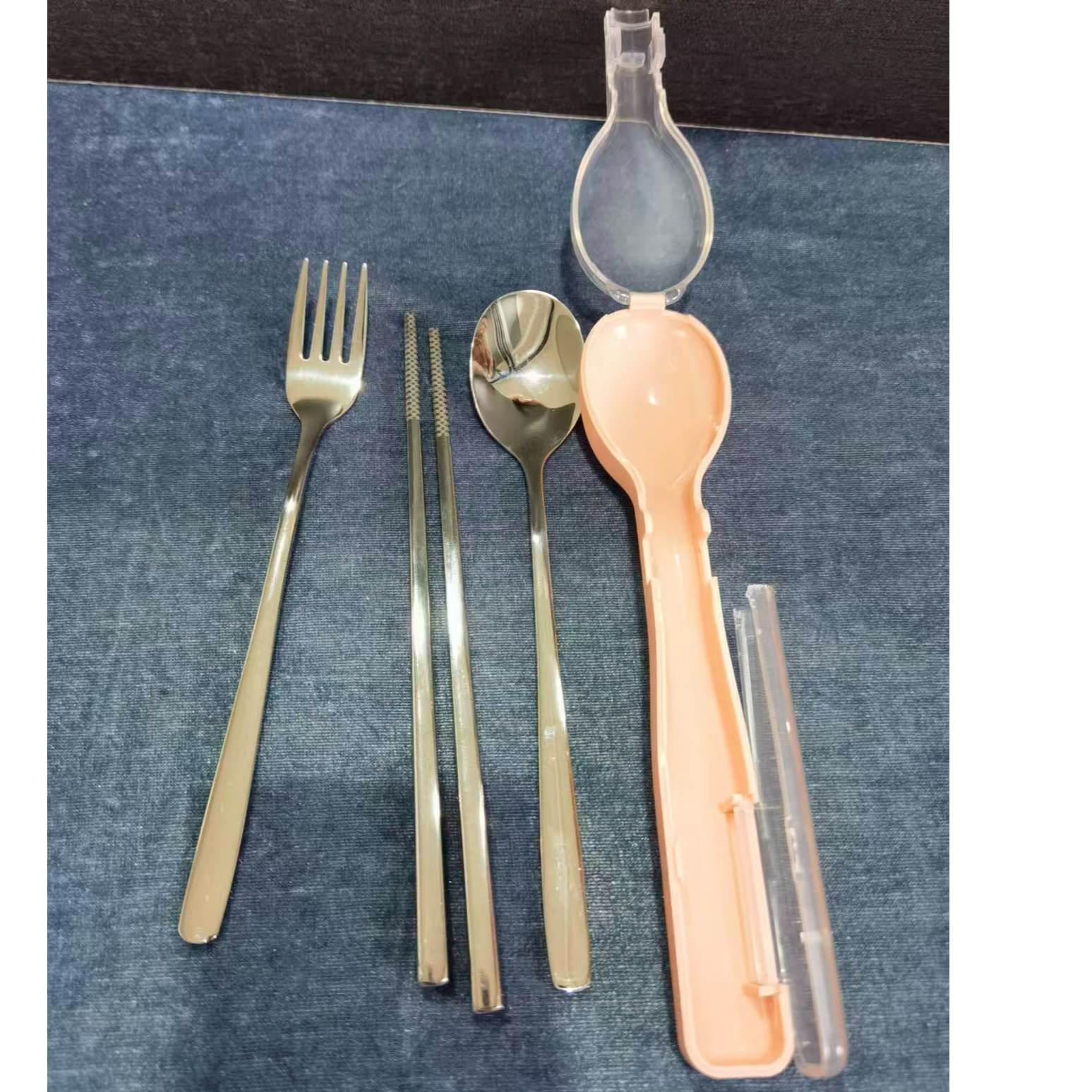 LINKFAIR/凌丰沁雅 学生简约野餐包加厚中国风咖啡勺三件套餐具