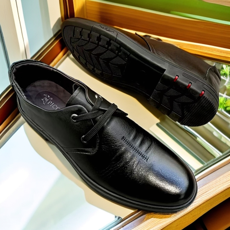 加大加码品质男士休闲商务皮鞋时尚百搭软底低帮真皮男款皮鞋