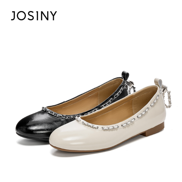 卓诗尼秋季玛丽珍新品单鞋女法式时尚百搭软底浅口单鞋温柔风低跟