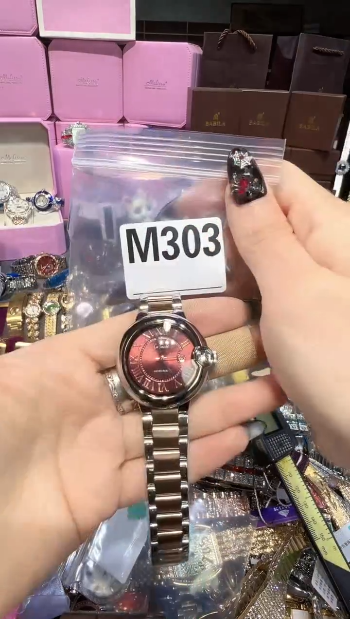 石英机芯不锈钢不锈钢直播定闪专用