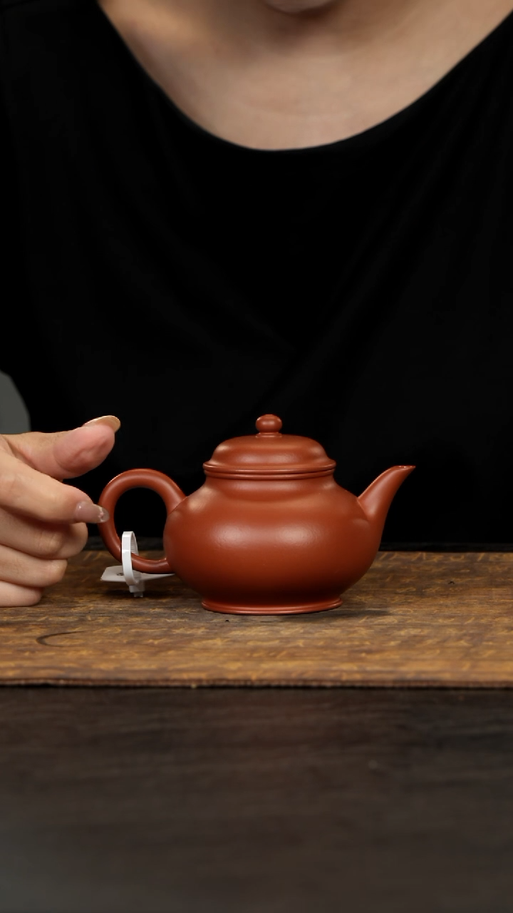 茶壶紫砂朱泥大潘壶150cc