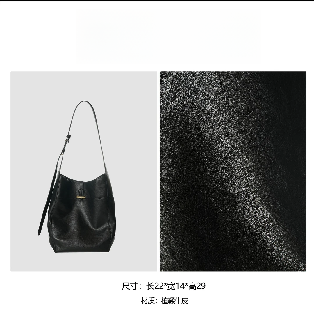 【高定系列】简约风女士潮流单品手提包BV5208-黑色