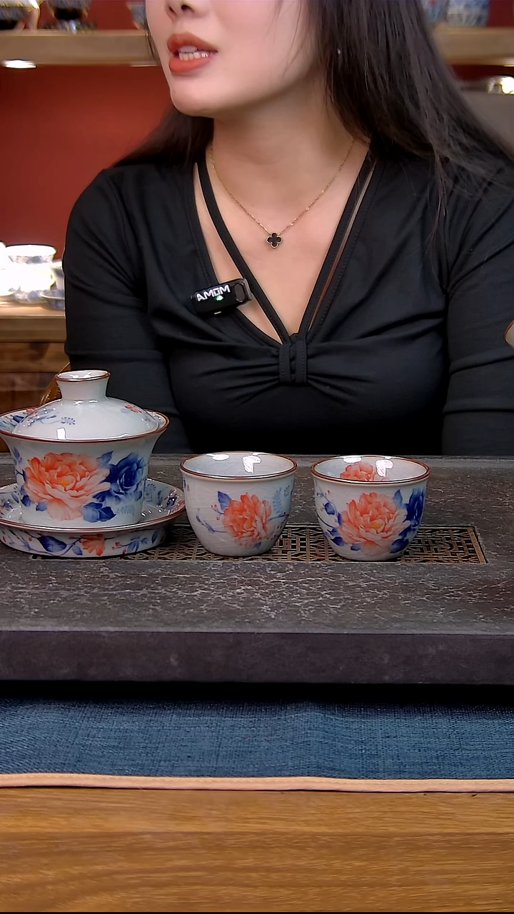 简装家用款3件套 老陶泥开片纹陶瓷茶具