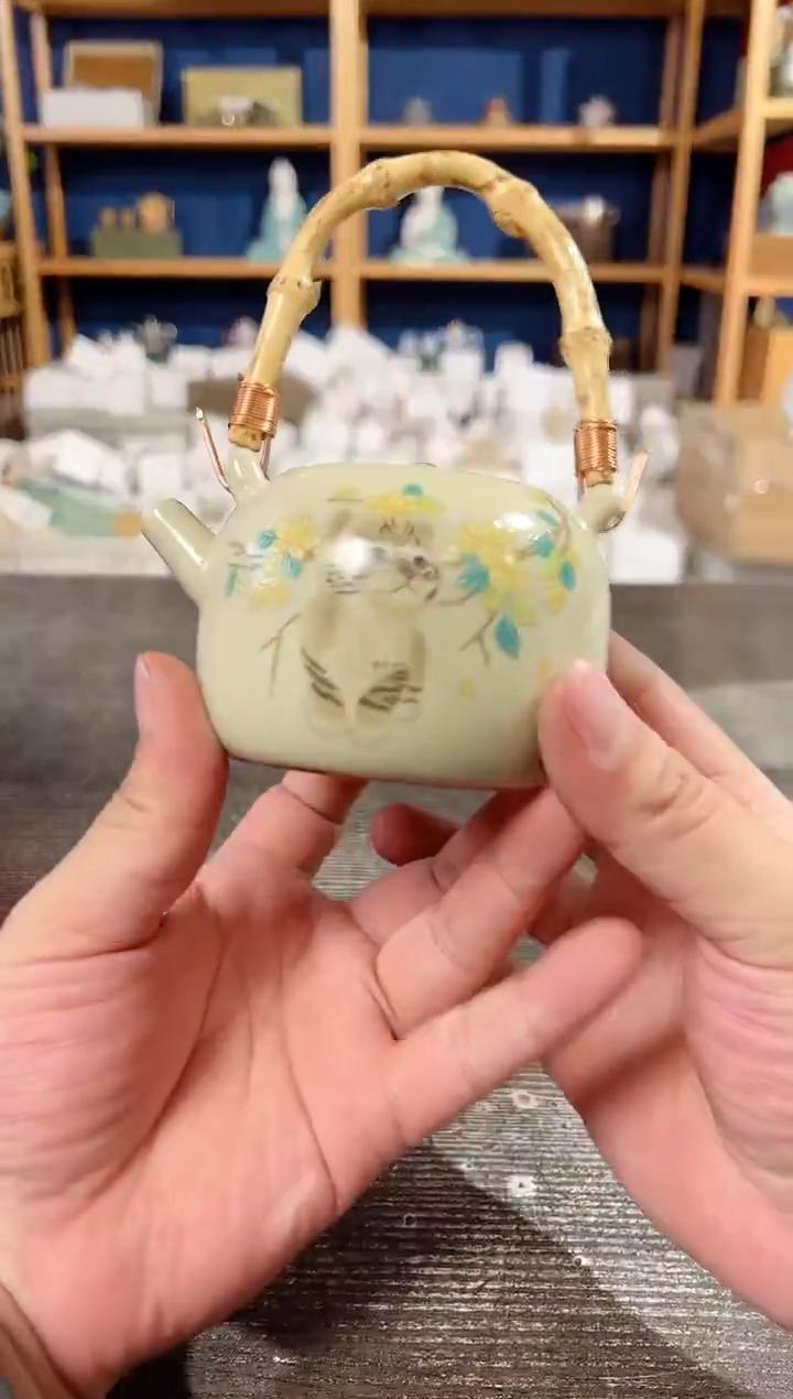 【闪购商品】其他黄汝猫咪提梁壶