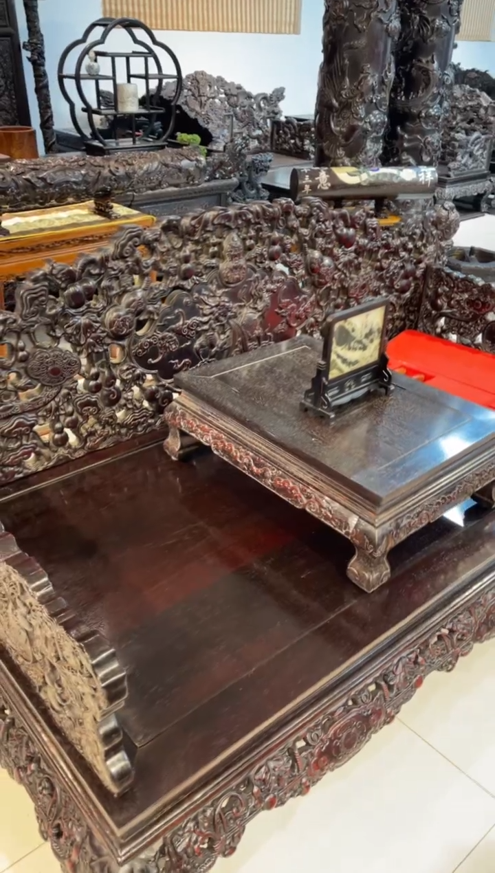 【闪购商品】木木雕罗汉床两件。。。。。。