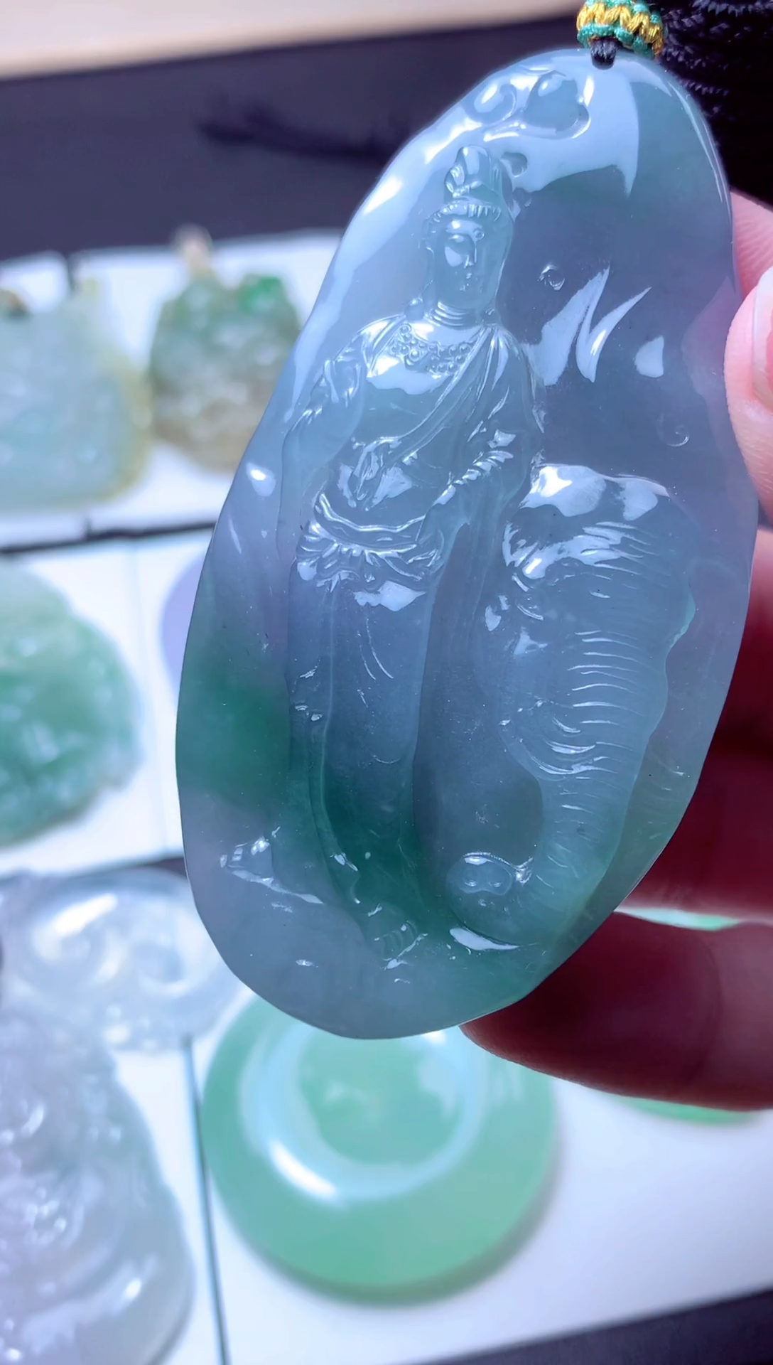 颈饰未镶嵌翡翠天然A货翡翠