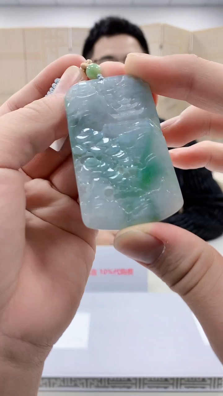 【闪购商品】定制翡翠未镶嵌5153bb-毛货挂件61