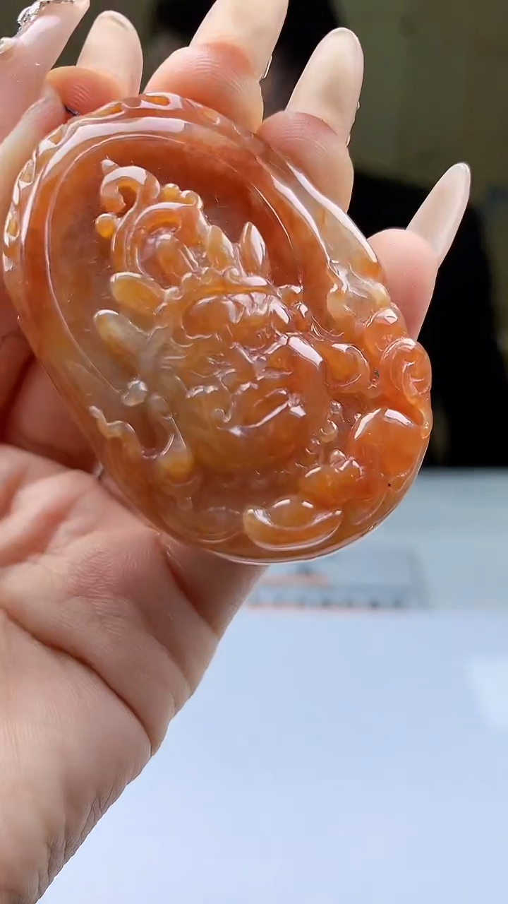 【闪购商品】定制翡翠未镶嵌5155ty-毛货挂件106