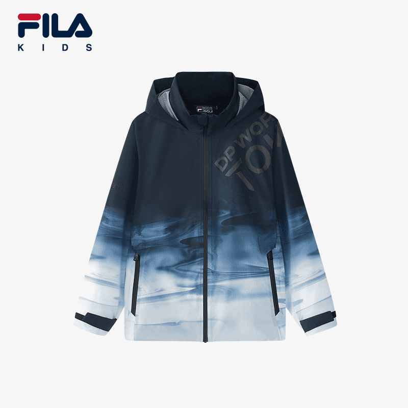 FILA斐乐儿童秋季运动防水防风中大童梭织外套K12B433726