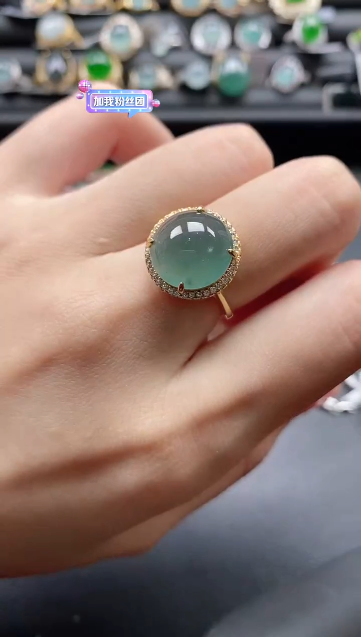 【闪购商品】翡翠戒指银S925镶嵌1111