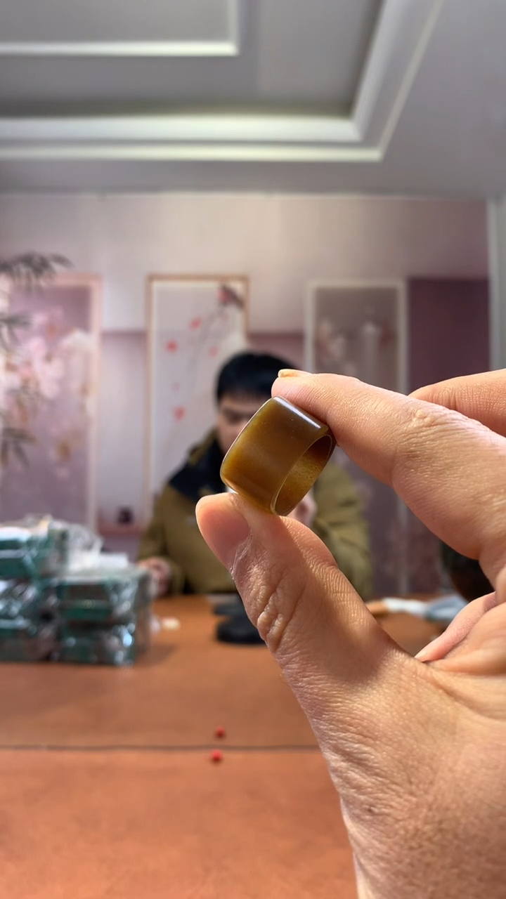 【闪购商品】和田玉戒圈未镶嵌糖戒圈