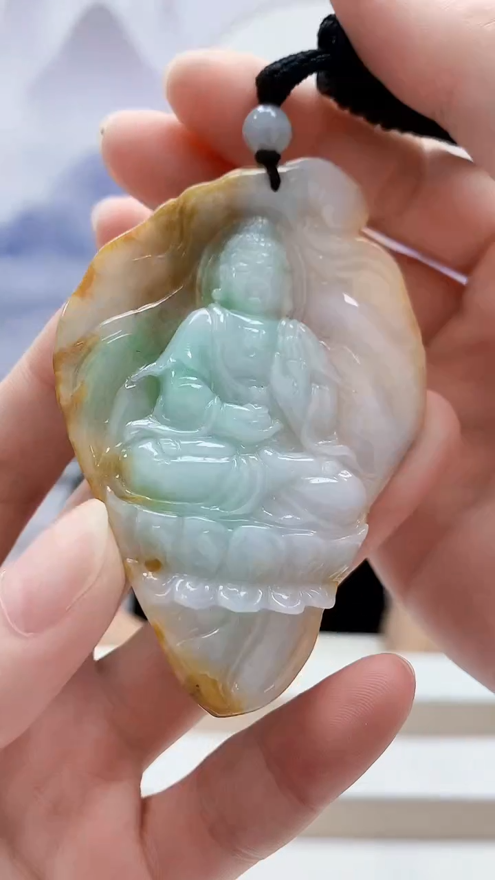 未镶嵌定制翡翠4917ry-毛货挂件25