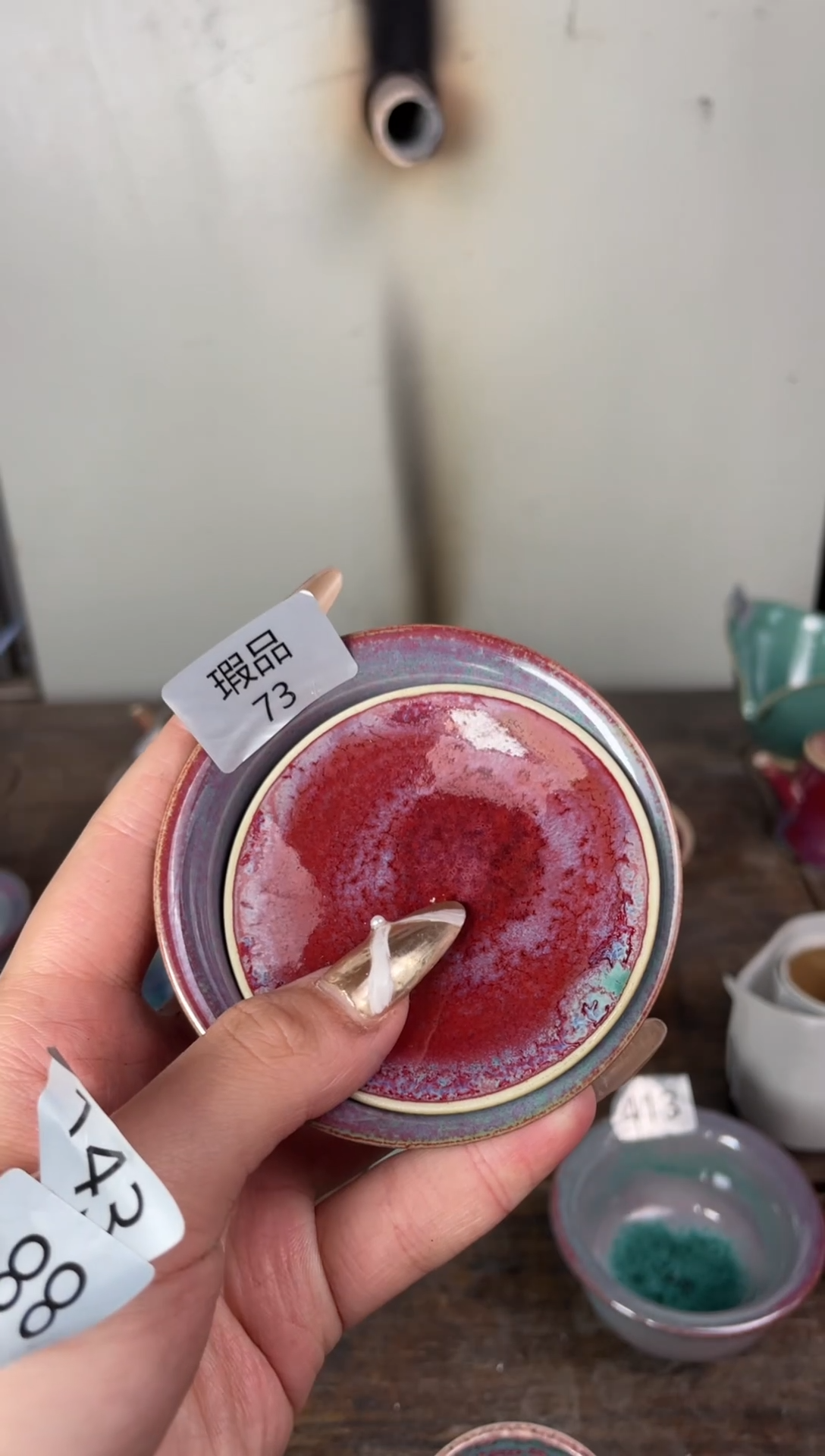 【闪购商品】摆件钧瓷手工茶器窑变