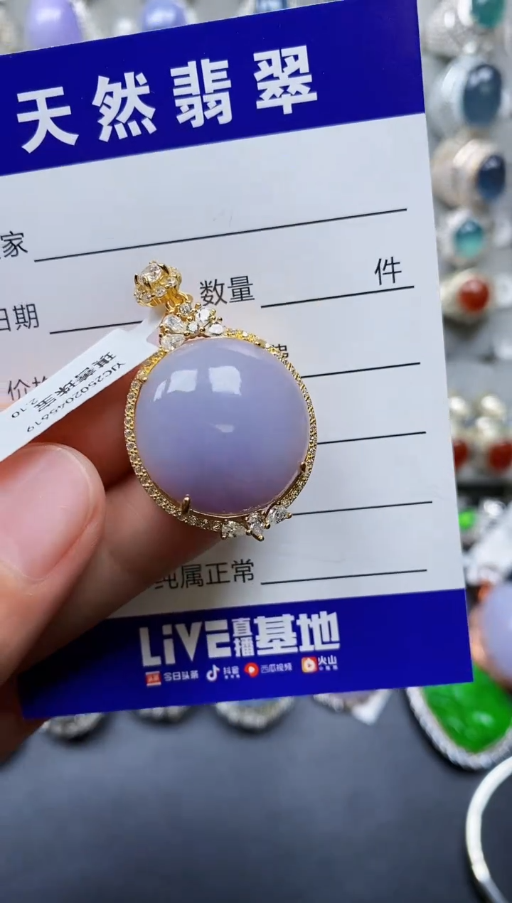 【闪购商品】翡翠颈饰银S925镶嵌0192