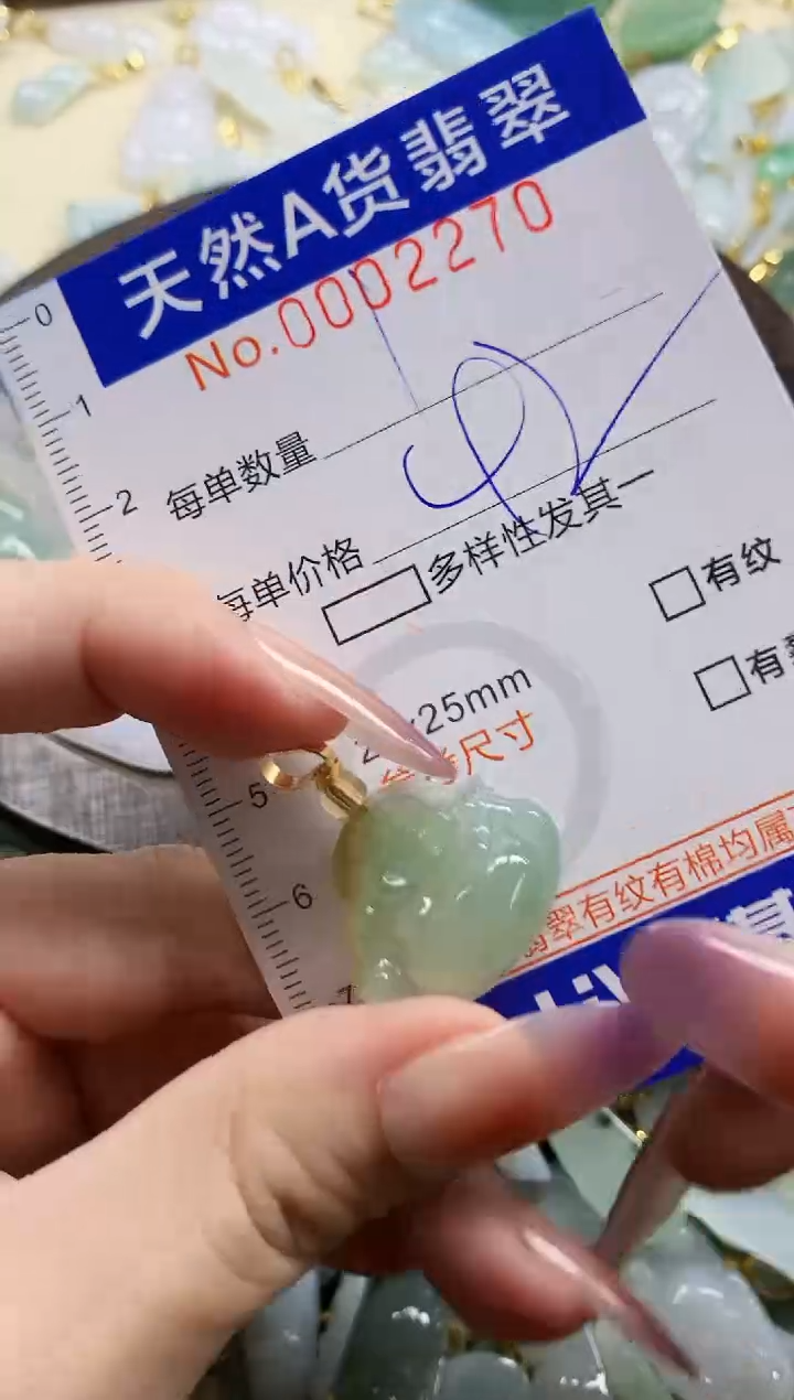 颈饰未镶嵌翡翠L****9天然A货翡翠