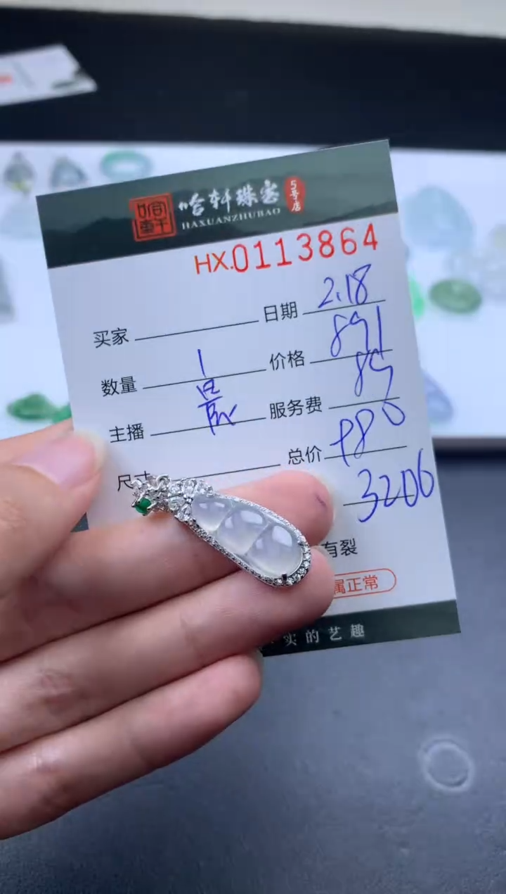 【闪购商品】翡翠挂件未镶嵌哈轩 挂件1