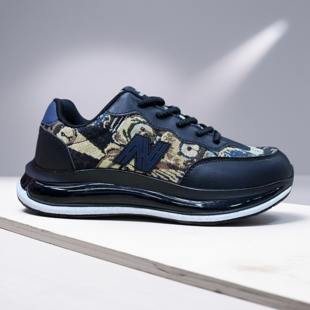 涂鸦气垫减震软底真爆男女同款休闲跑鞋K1868【S】