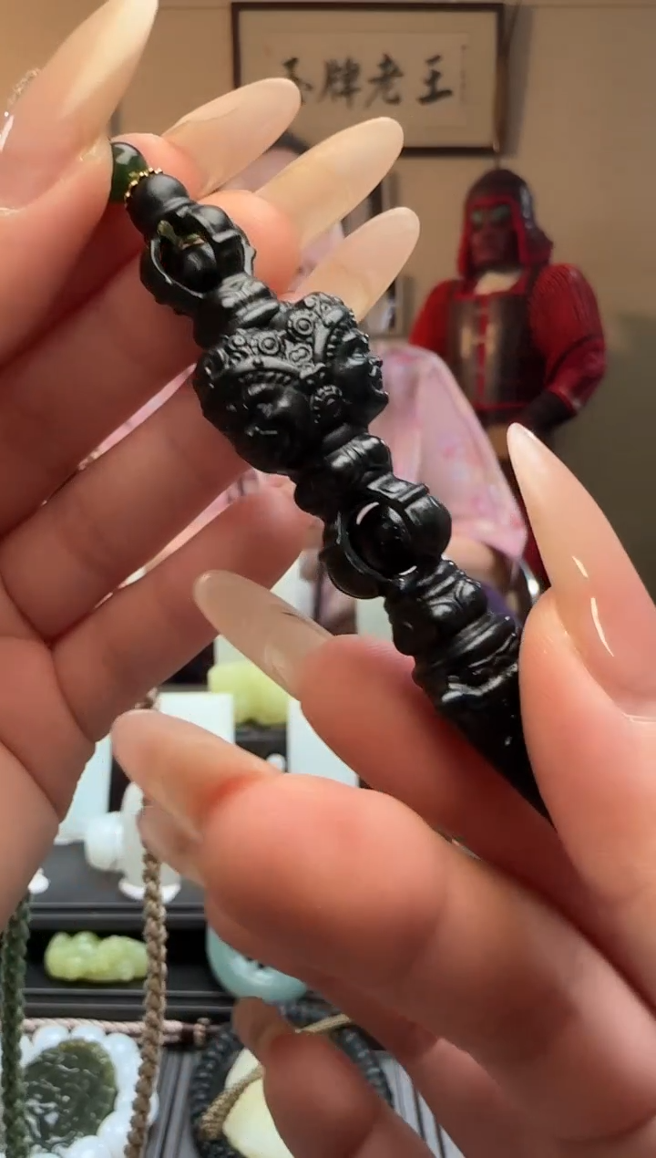 【闪购商品】和田玉青玉金刚杵未镶嵌吊坠