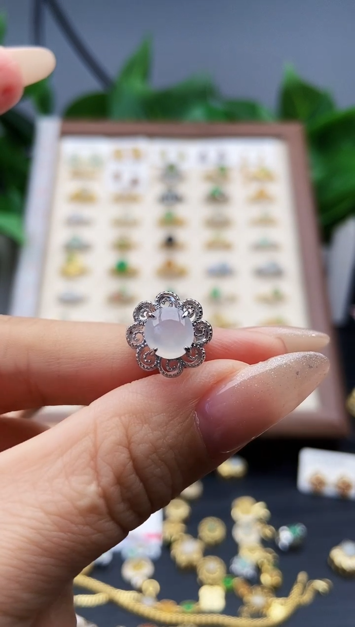 颈饰银S925镶嵌翡翠12