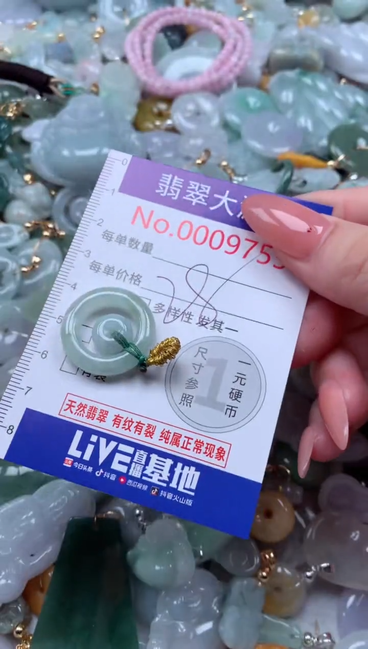 翡翠未镶嵌吊坠(不含链)9755