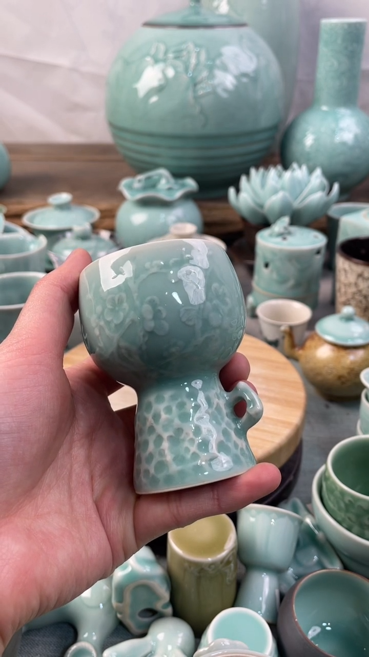 【闪购商品】福利款 慧仙青瓷 瓷器  主人杯