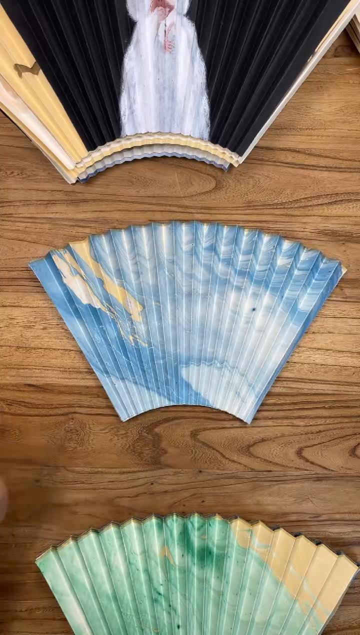 【闪购商品】扇子16方泽黎长物宣纸扇面