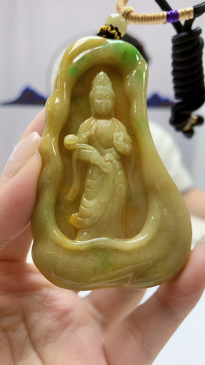 定制翡翠未镶嵌4917ms-毛货挂件60