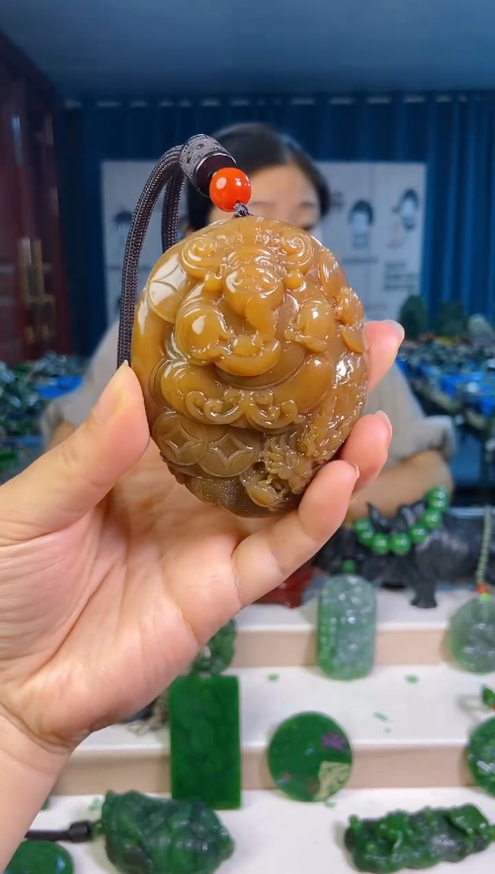 和田玉未镶嵌挂件1